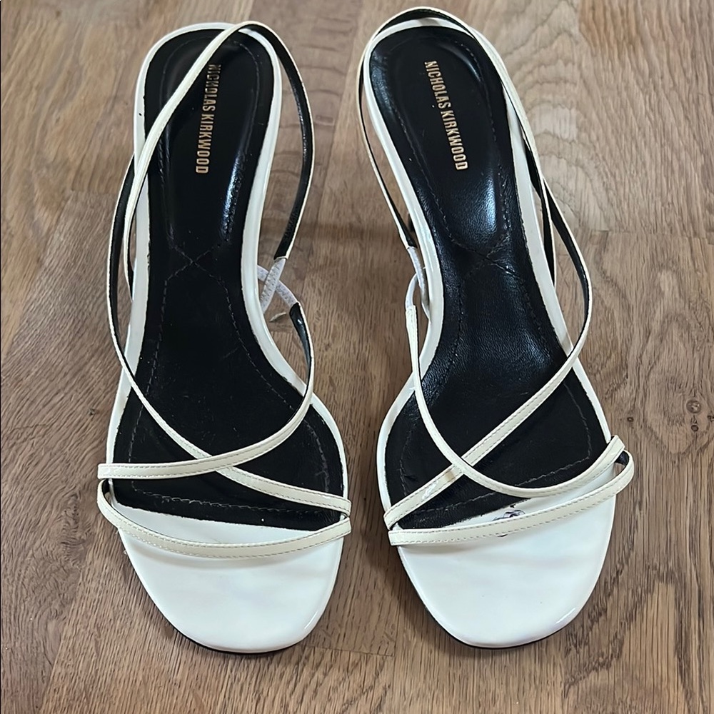 Nicholas Kirkwood White Strappy Heels